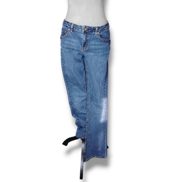 Vintage y2k Nobo Boot Cut Jeans Juniors 7 Womens 29 Low Rise No Boundaries - Picture 1 of 7